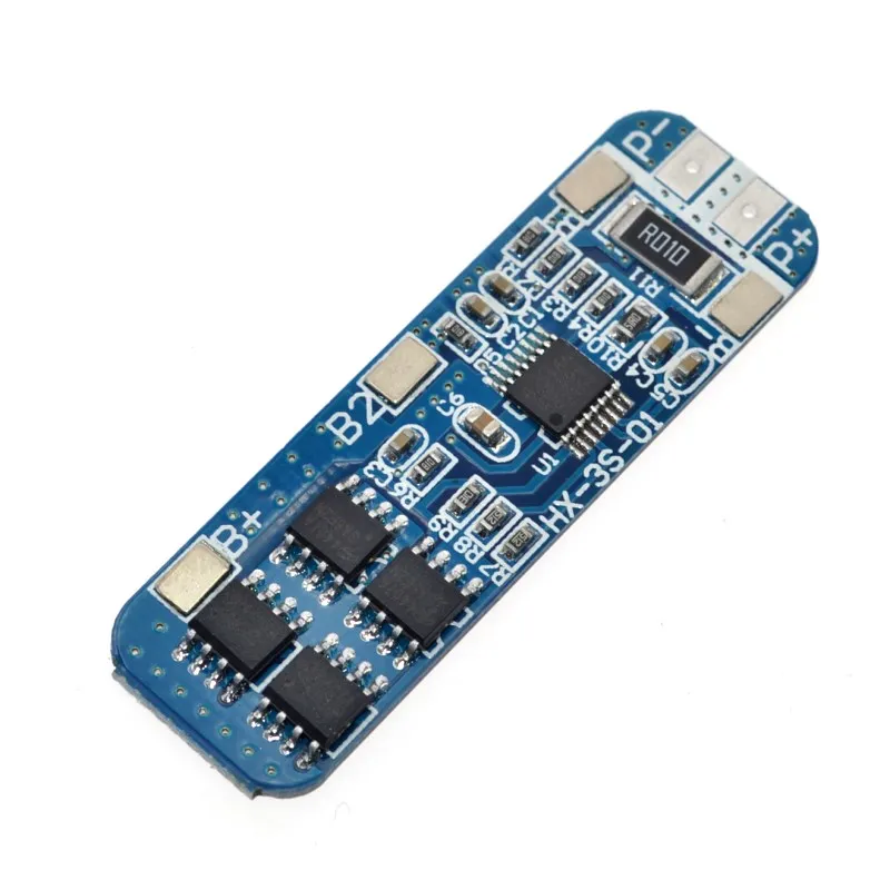 

50x21x1mm 10A BMS Charger Protection Board for Pack of 3 18650 Li-ion lithium Battery Cell WHolesale Price