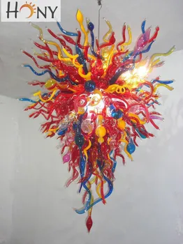 

Free Shipping Cheap Rectangular Crystal Hand Blown Glass Chandelier