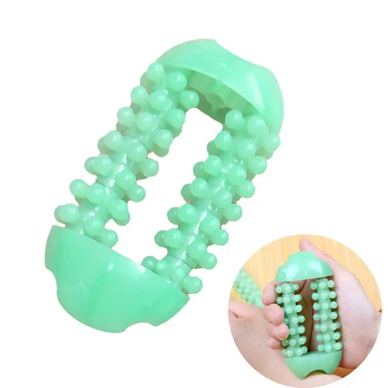 

1 Pcs Relaxing Plastic Manual Round Handle Massager Comfortable Roller Massager for Muscles Hands Legs Shoulders