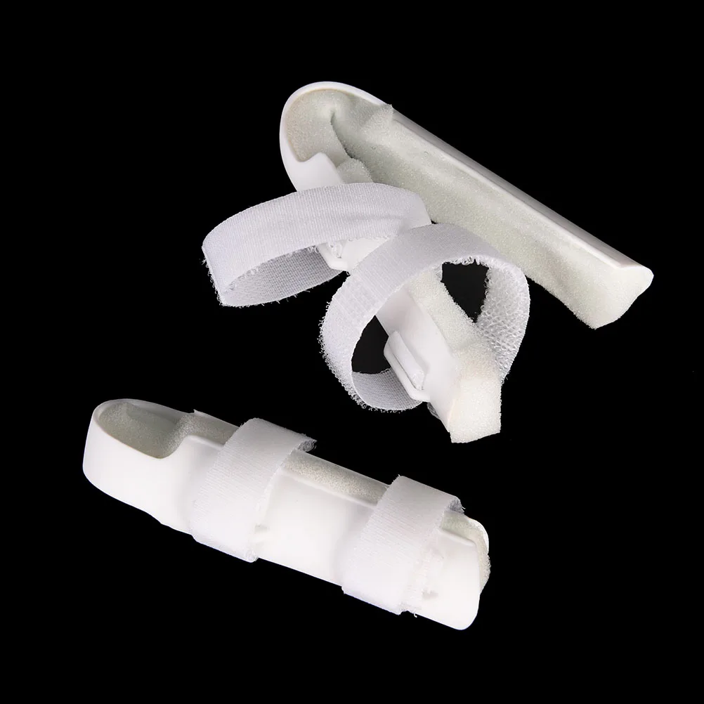 

Hot Sale 1Pc 4 Sizes Plastic Splint Joint Fracture Pain Protection Brace Support Finger Support Brace Mallet DIP Easy To Use