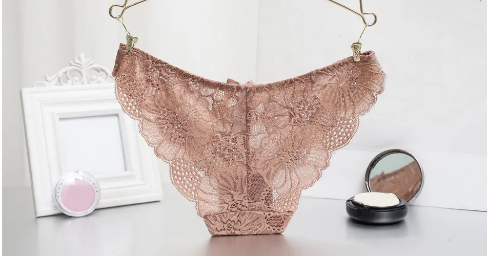 Women Sexy Lace Panties Women's Low Waist Cotton Briefs Underwear G-Strings Thongs Tangas Ladys Exotic Lingeries Intimates 14