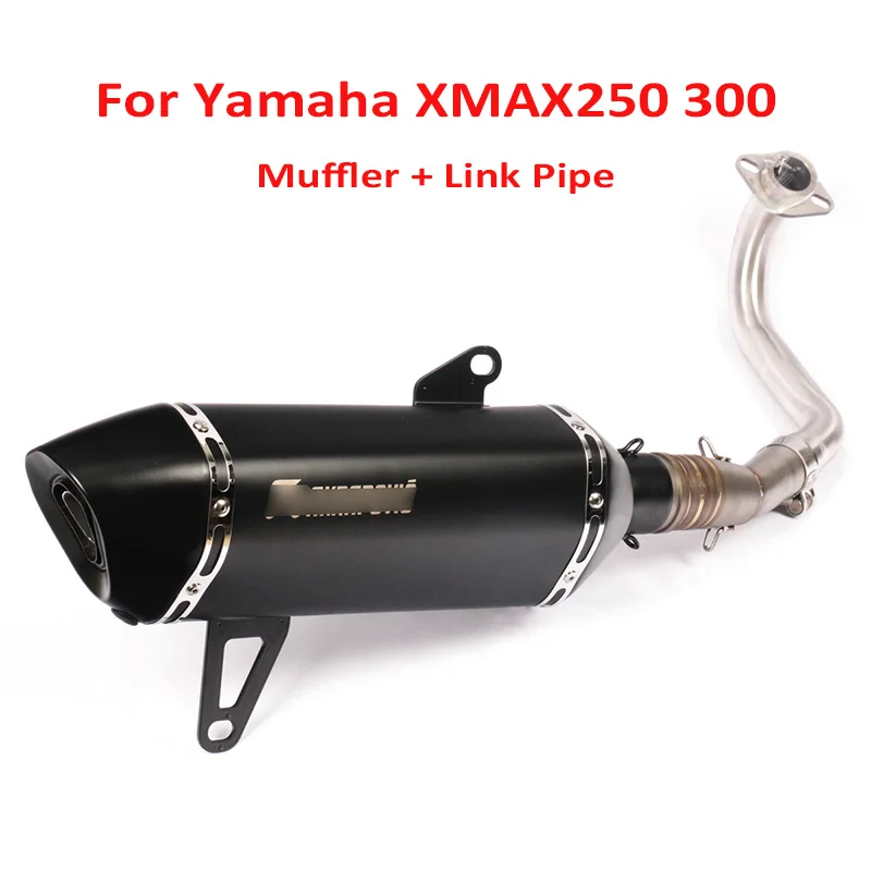 XMAX300 250 полная выхлопная система мотоцикла наконечник глушителя трубы заголовка