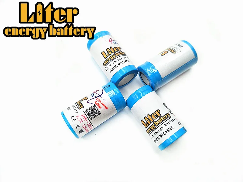 Литровая батарея ICR 18350 литиевая 3 7 V 1200mAh перезаряжаемая + зарядное устройство для