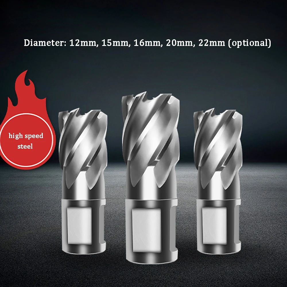 Hollow Drill Bit Magnetic Drill Bit Steel Plate Drill Bit with 30mm Thickest Steel Plate Depth