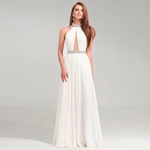 2016 Sexy Cocktailkleider Chiffon Hoher Ausschnitt A-linie Günstige Gefrieste & Strass robe de cocktail