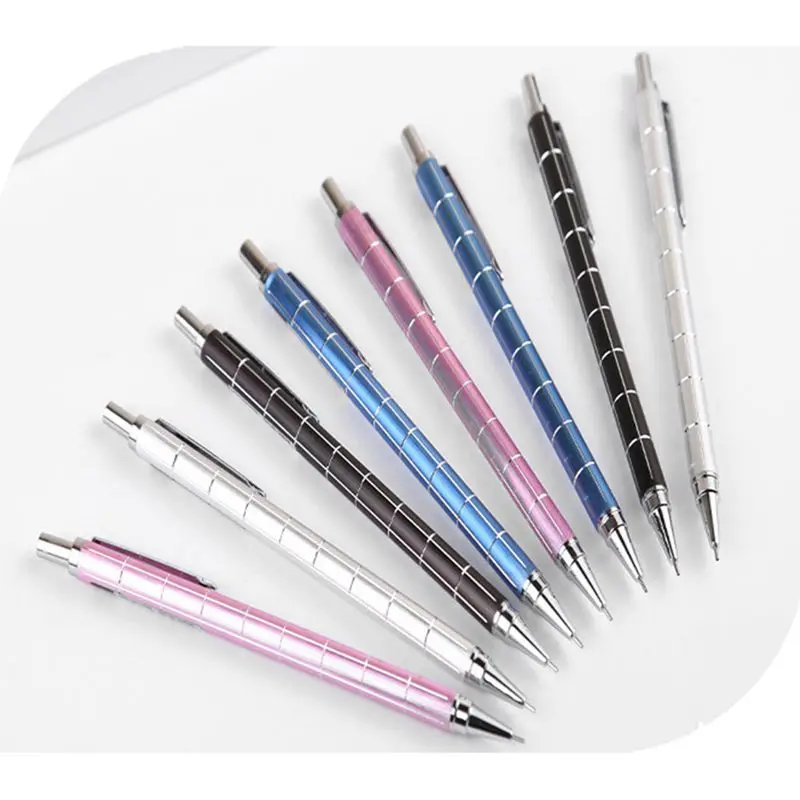 4 шт 0,5 мм Металлические Механические карандашные прессы автоматические ручки для письма черчения канцелярские принадлежности Школьные офисные принадлежности
