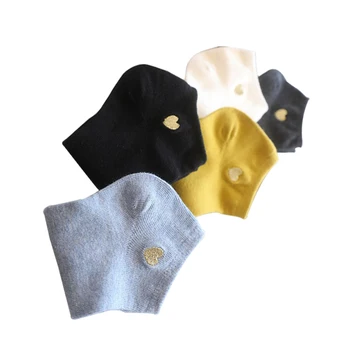 

Sell Like Hot Cakes Fashion New Cotton Embroidery Love Boat Candy Color Ladies Socks Breathable Sweat Socks 5 pairs = 10 pieces