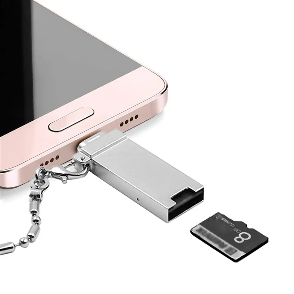 3 в 1 изысканный дизайн USB 3,1 type C USB-C TF Micro SD OTG кард-ридер для samsung Galaxy S9 портативный дизайн#83