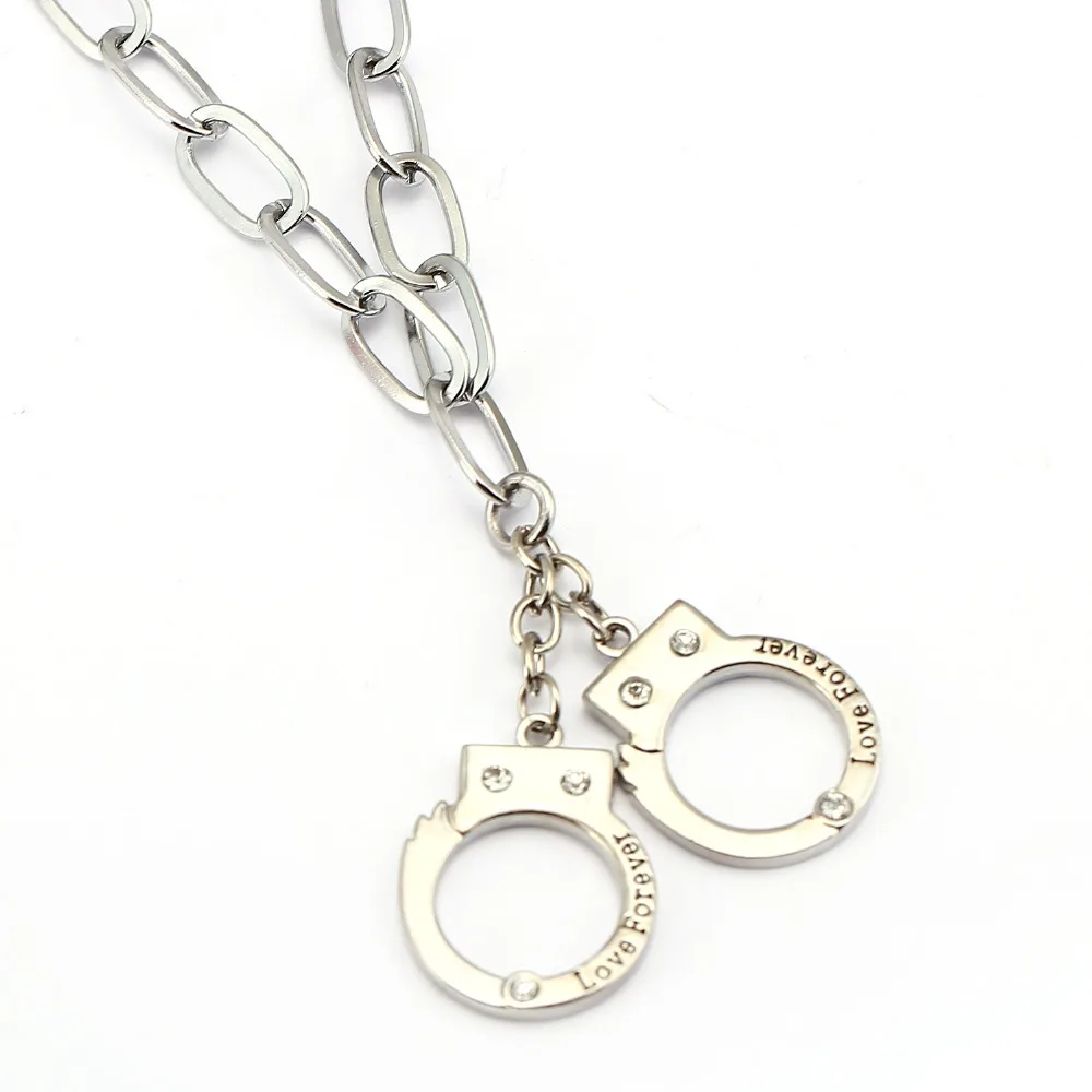 Unique design Men Necklace Classical handcuffs shape 1 pendant necklace