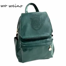 Wo weino Hohe Qualität frauen Rucksäcke Pu-leder Schultaschen Mädchen Weibliche Bunte Reise Umhängetaschen Wasserdichte Rucksack
