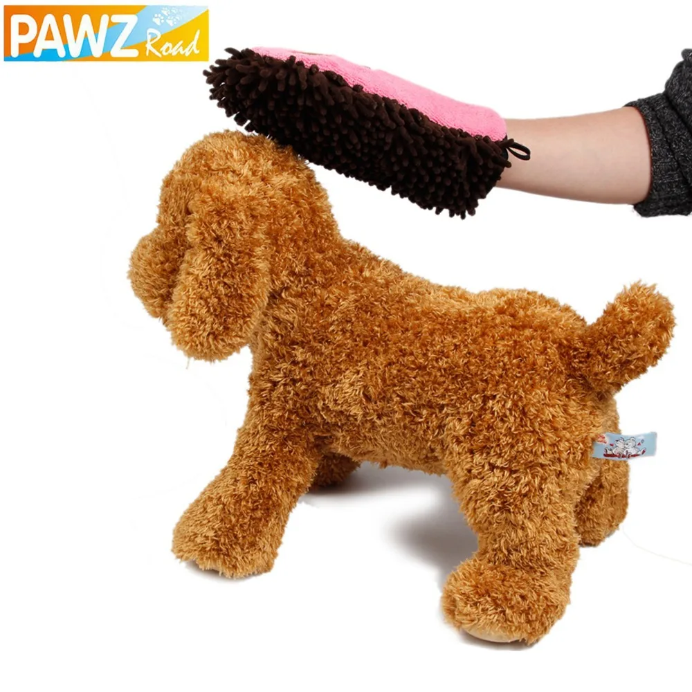 Microfiber Fiber Pet Dry Mitt Glove Drying Dog Cat Bath Towel