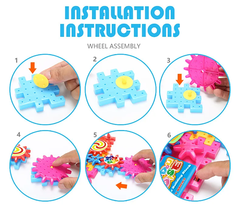 81 шт. DIY электрическая зубчатая головоломка 3D Дети головоломка творческие игрушки для детей развивающие игры Обучающие игрушки подарок для дневного ухода