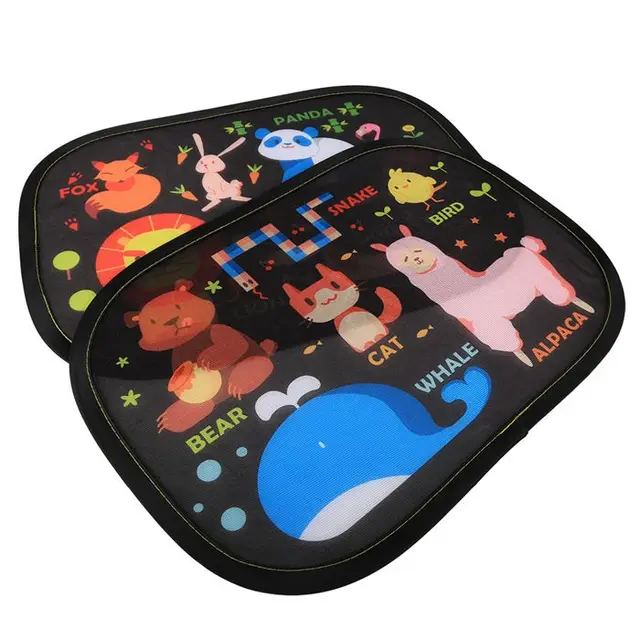 Cartoon Baby Car Sun Shade Universal Car Window Sunshade Blocking Baby