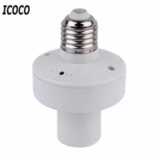 ICOCO Профессиональный E27 винт Беспроводной дистанционного Управление держатель для лампы осветительного прибора баз Кепки гнездо включение/выключение светильника аксессуары ВКЛ/ВЫКЛ 220 V