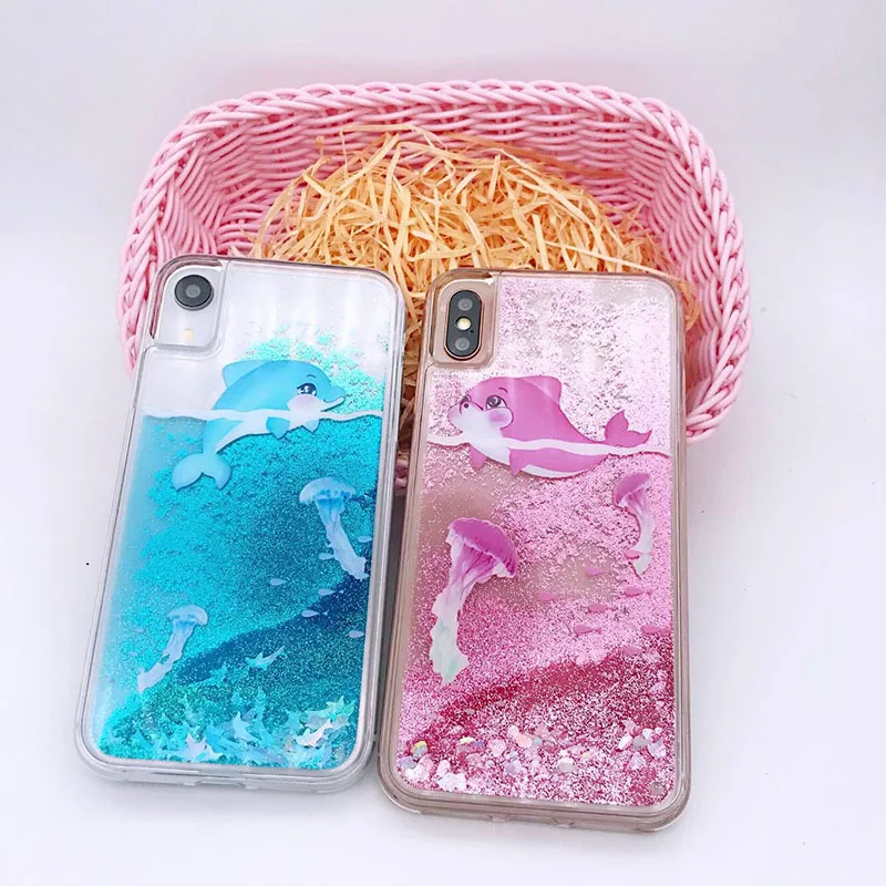 Чехол для телефона Quicksand iPhone 6 S 7 8 6s Plus X XS XR MAX Apple силиконовые чехлы с жидким