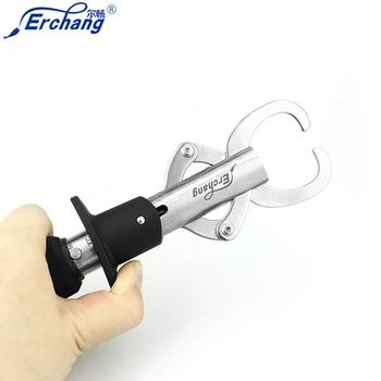 

Erchang Stainless Steel Portable Fish Lip Grip Grabber Fishing Gripper with Weight Scale Fishing Tool Tackles