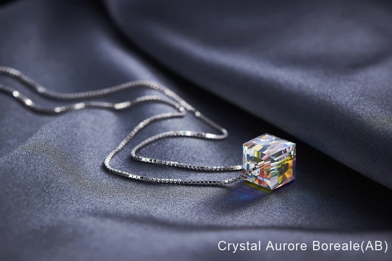 Joyashiny, 925 пробы, Серебряное колье, оригинальные кристаллы от Swarovski, ожерелье из бисера для женщин, вечерние ювелирные изделия на цепочке бесконечности