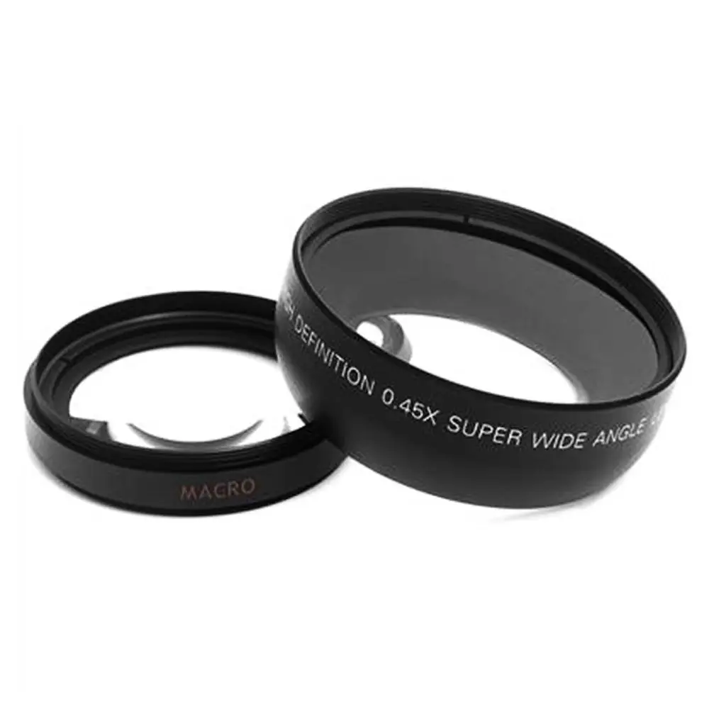 1 комплект Профессиональный 52 мм 0.45x Широкий формат макро объектив для Nikon D3200 D3100 D5200 D5100 черный супер Широкий формат