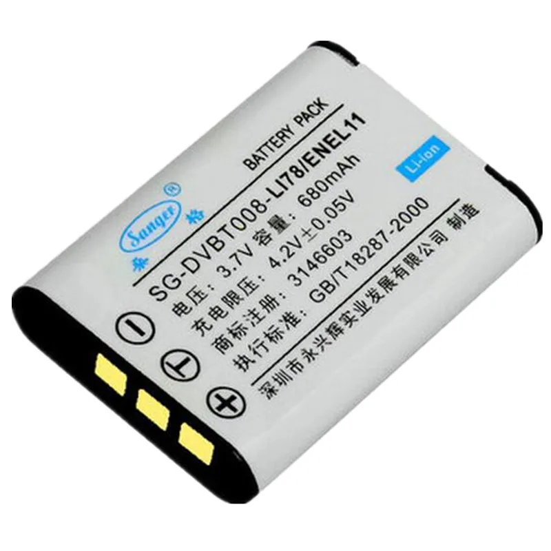 EN EL11 D LI78 DLI78 LI 60B Digital Camera Battery for Pentax Optio S1