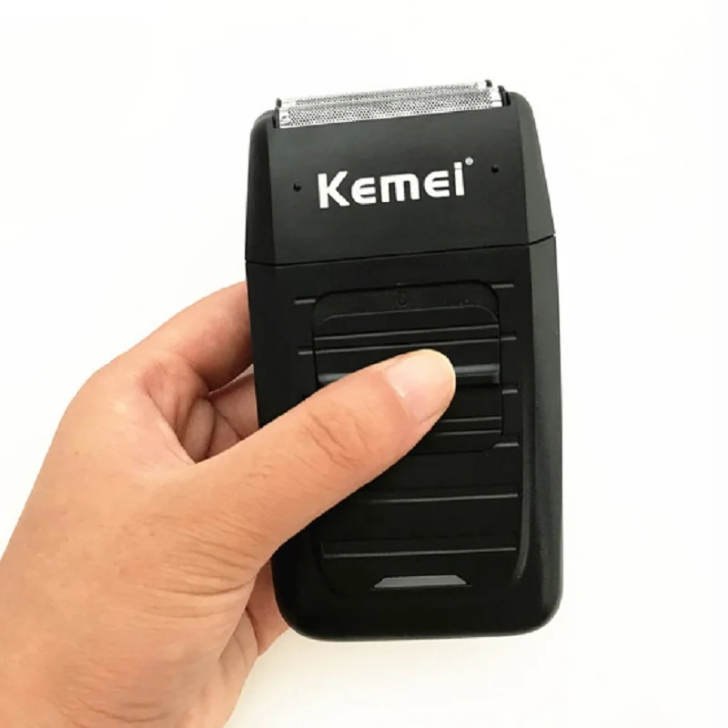 Kemei KM-1102 перезаряжаемая Бритва для бороды электрическая Беспроводная Бритва для мужчин многофункциональное лезвие возвратно-поступательный триммер для волос