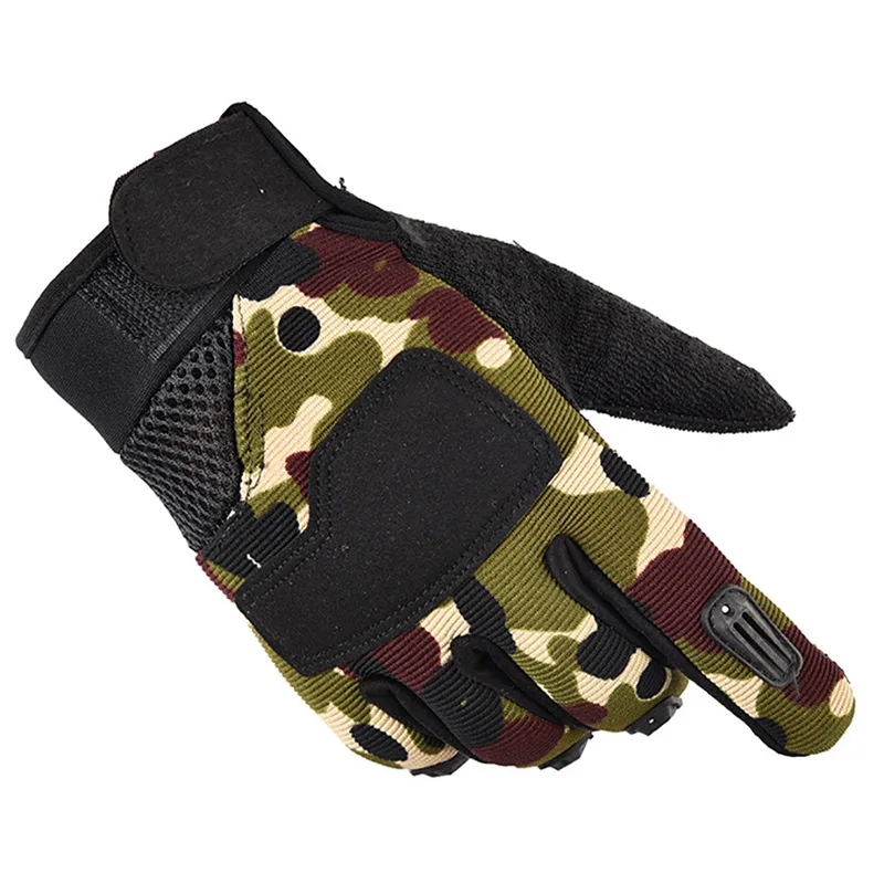 2 шт., уличные походные охотничьи военные тактические перчатки, спортивные тренировочные перчатки, перчатки для пешего туризма и велоспорта, перчатки на полный палец - Цвет: Camouflage