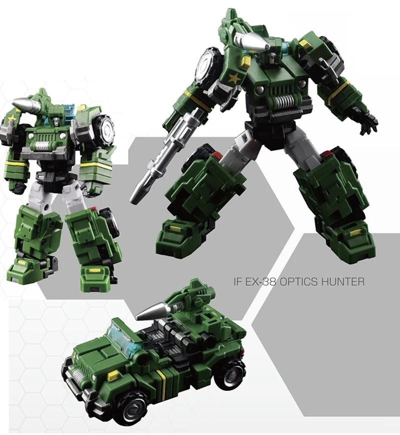 

TransformationIron Factory Inspector IF EX-38 Model Hunter PVC Hand Action Figure Robot Collection Toys