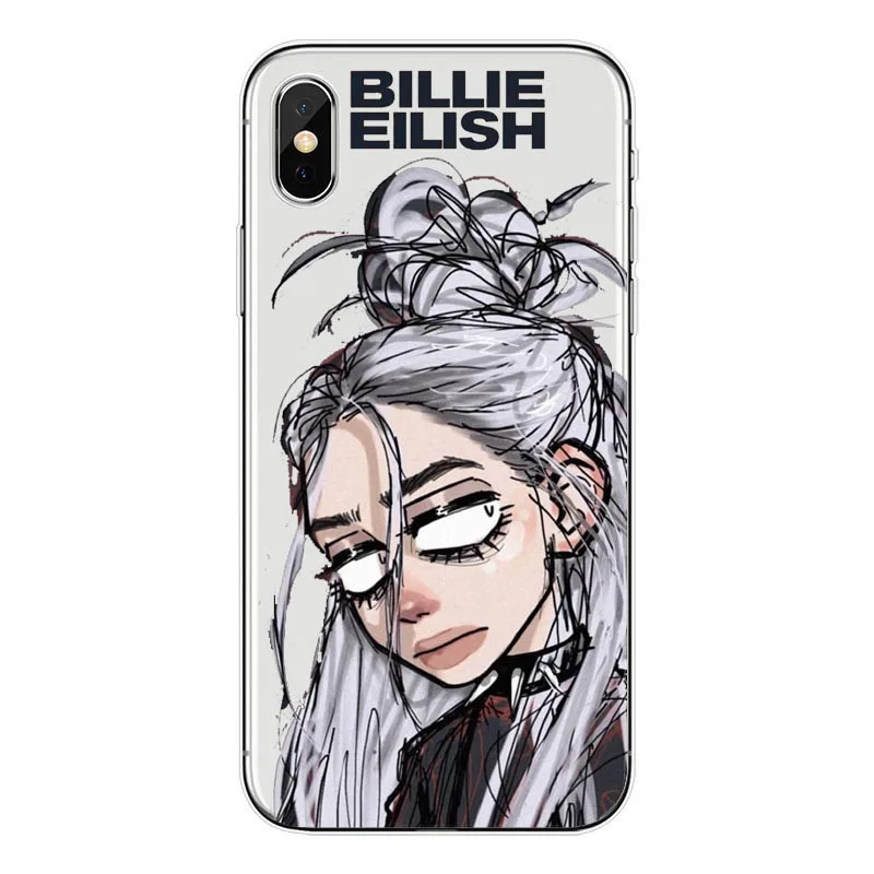 Billie Eilish Khalid Encantador Мягкий силиконовый чехол для iphone 4 5 6 7 Mais 8 X Чехол