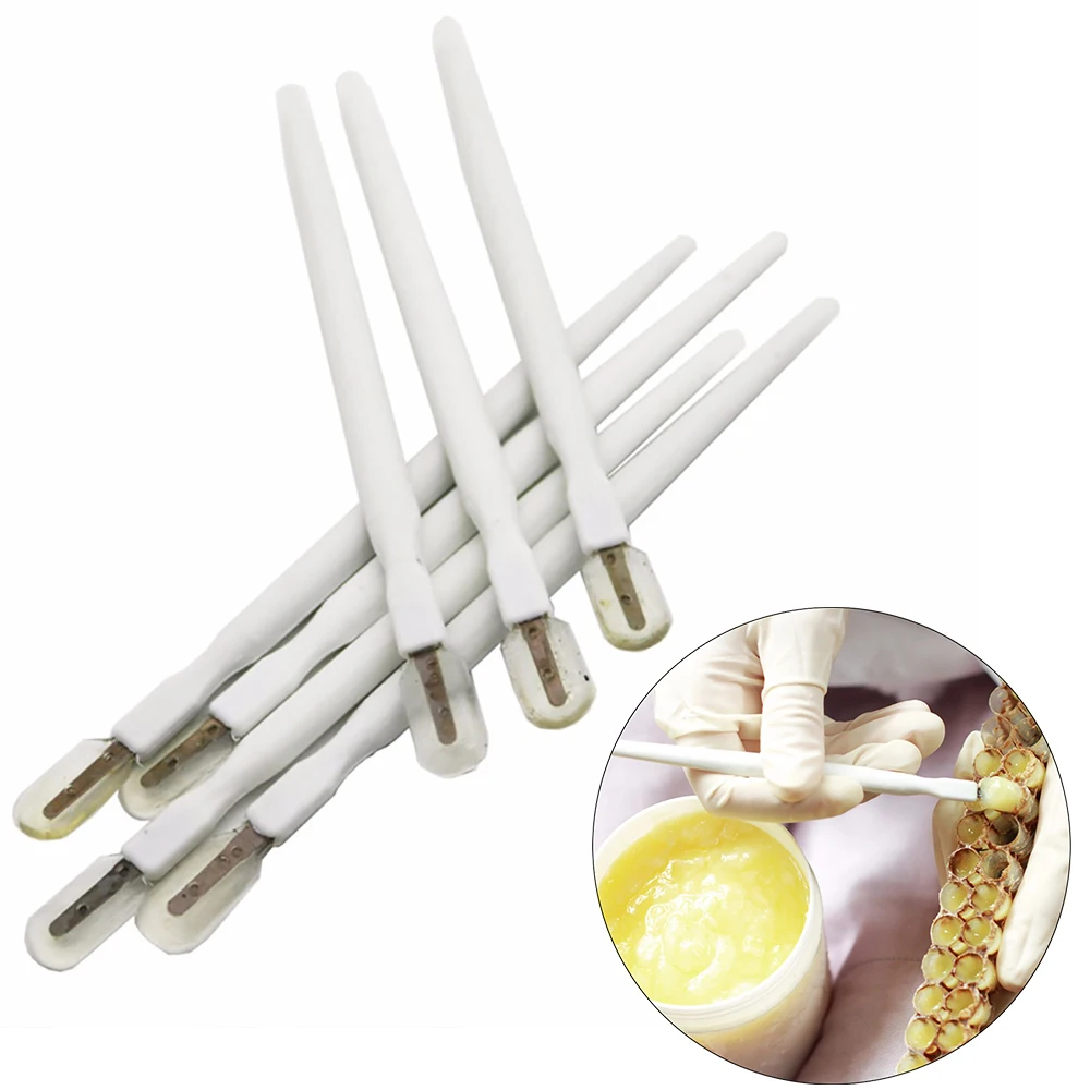 100 шт. взять целлюлозы Пластик пчелы прививки ручка Королевский скребок для геля ручки вывод маток инструменты для пересадки поставки пчелы Пчеловодство