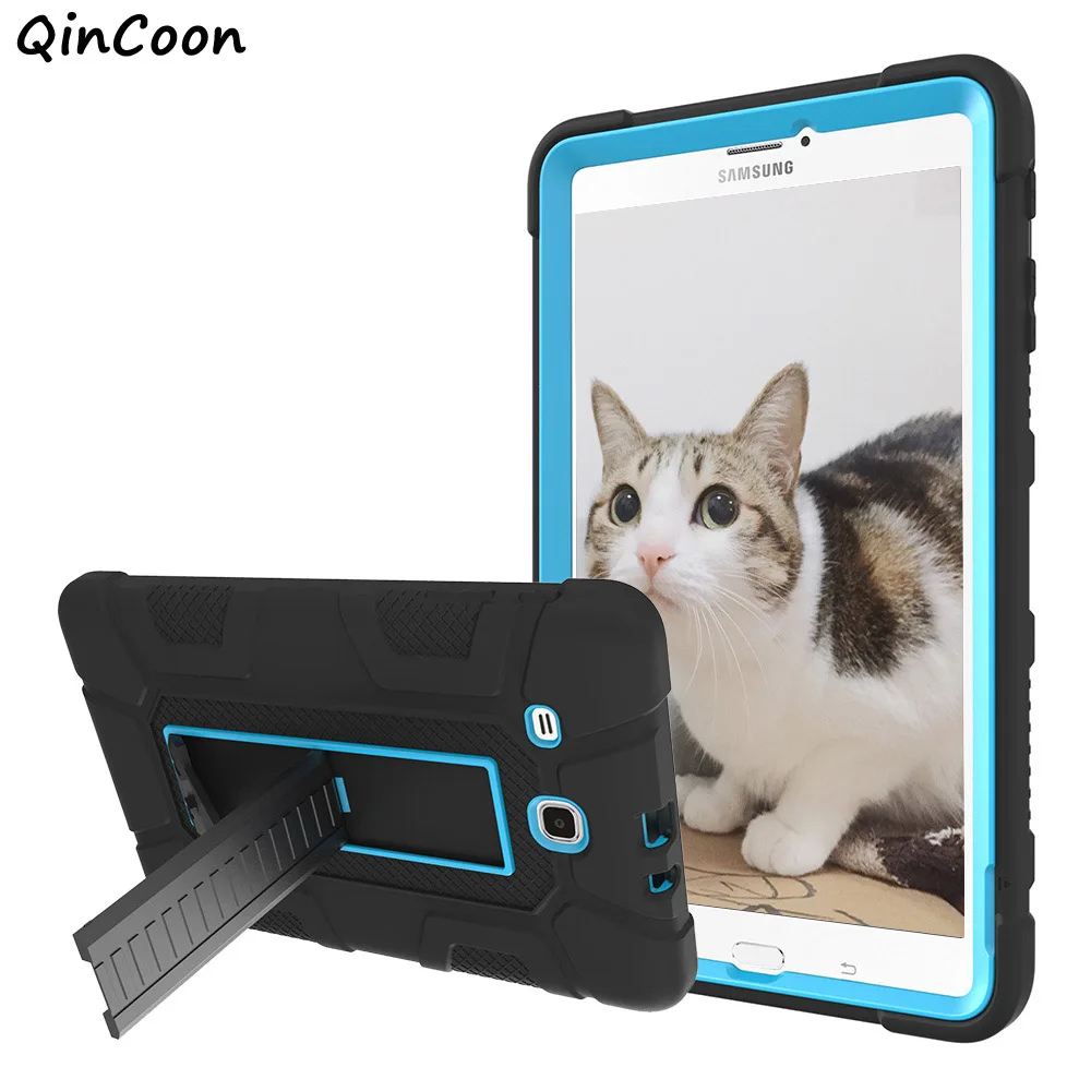 

High Quality Armor Case for Samsung Galaxy Tab E 9.6 T560 T561 T565 Kids Safe Tablet Case Silicone + PC Cover with Stand Funda