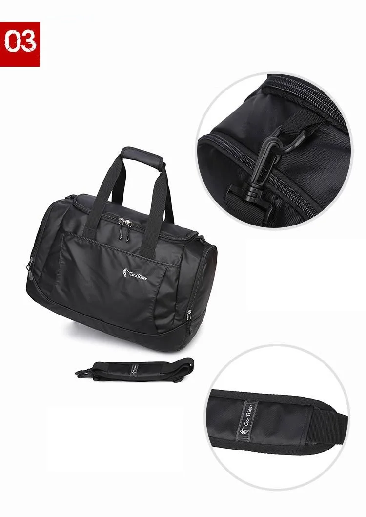 Мужская черная сумка, дорожная сумка, водонепроницаемая, Оксфорд, большая емкость, дорожная сумка, многофункциональная сумка, повседневная сумка через плечо