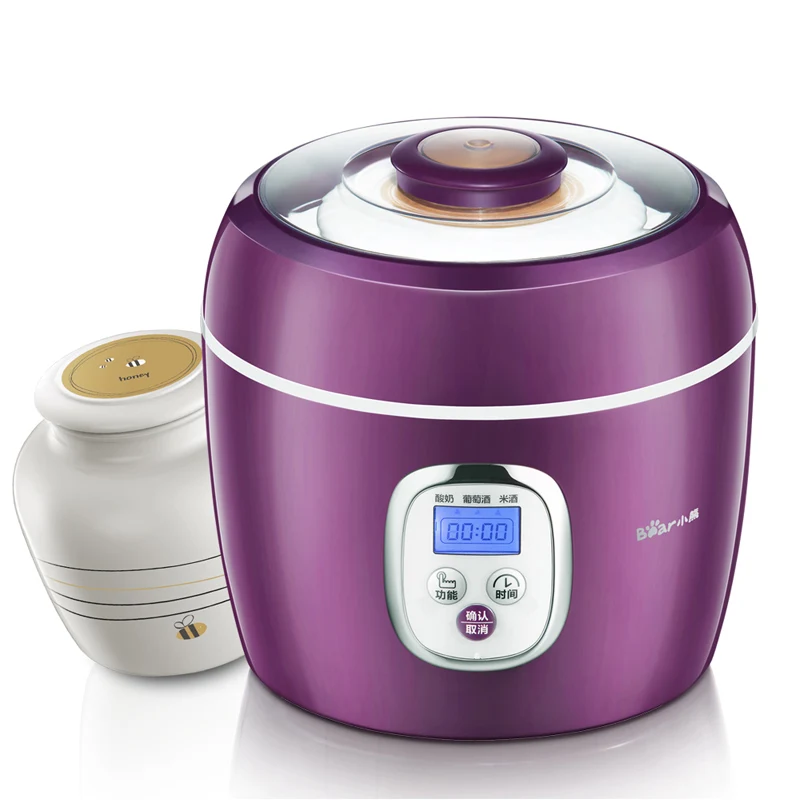 

Free shipping Double liner set yogurt wine Wine microcomputer machine Yogurt Makers Yogurt Makers