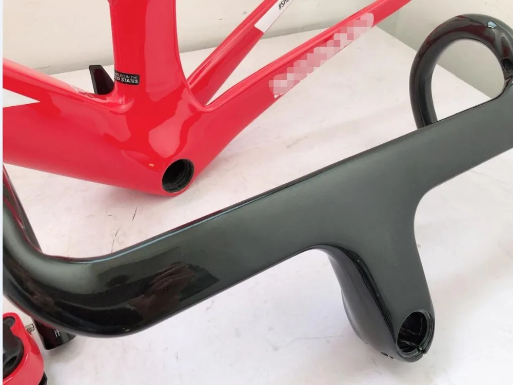 

9.0 style road bike carbon frame 9.9 h1 red glossy finished bicycle carbon frame+v breaks+handlebar+seatpost bike frames