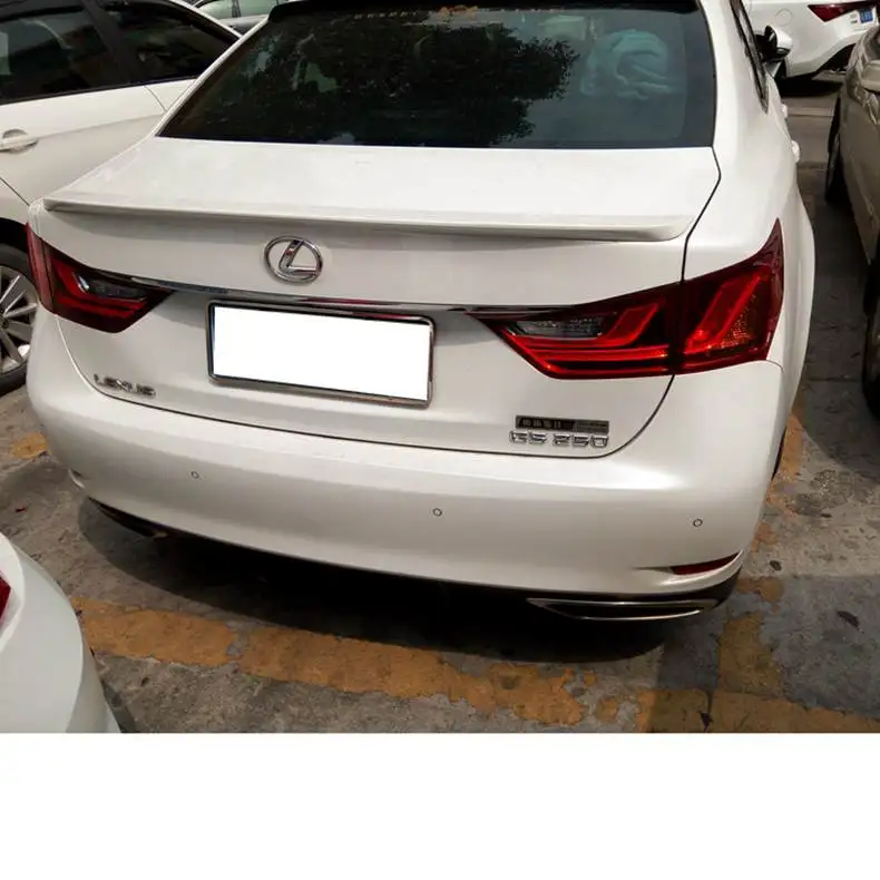 Для Lexus GS250 GS350 GS450 Спойлер ABS Материал заднее крыло автомобиля разкрашенный цвет