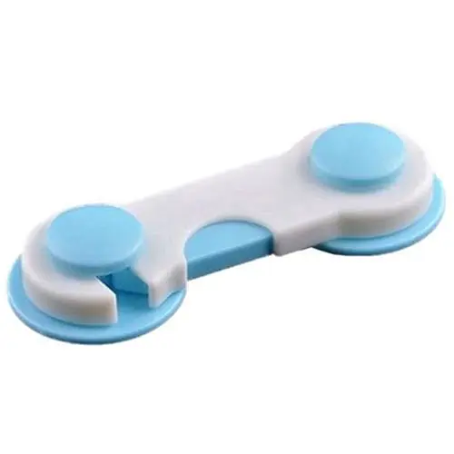 4 x درج مجلس الوزراء باب خزانة ملابس الاطفال سلامة الطفل قفل البلاستيك للحصول على طفل الطفل الأزرق والأبيض