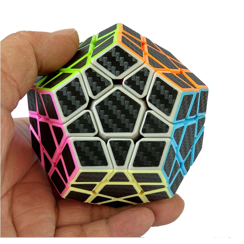 Zcube Megaminx куб углерода Волокно Стикеры Скорость кубики развивающие Игрушечные лошадки для Детский подарок головоломки Скорость Магия S Cube