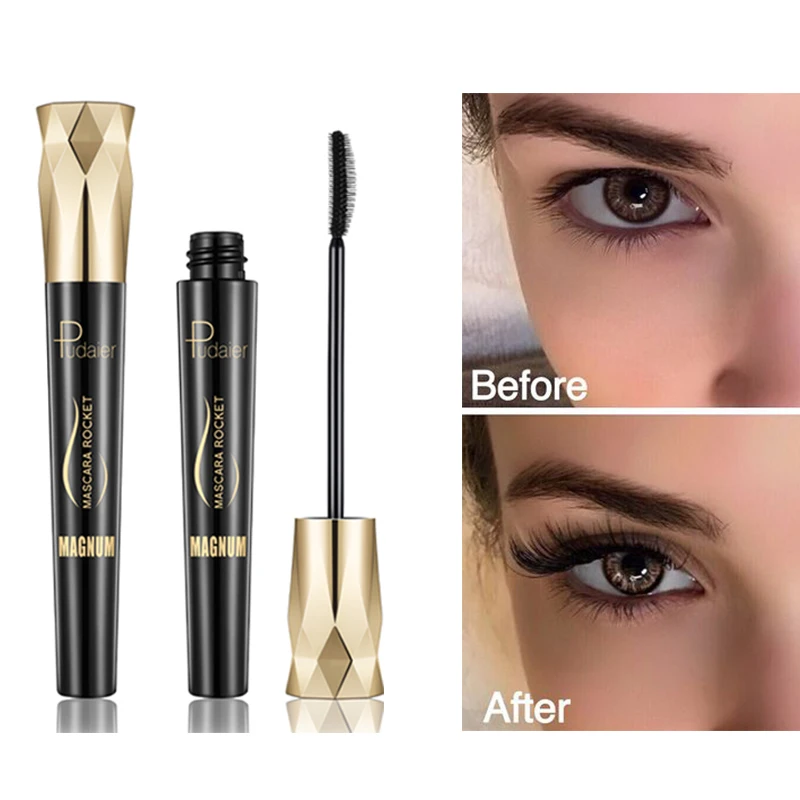 

4D Silk Fiber Eyelash Mascara Pudaier Waterproof Curling Lash Extension Thick Lengthening Eyelashes Makeup Rimel Lashes Cosmetic