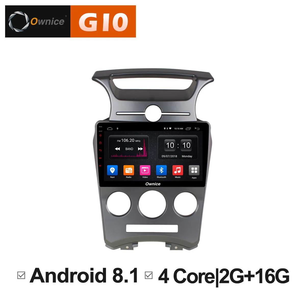 

Android 8.1 Unit Car DVD GPS Multimedia Player for Kia Carens Sorento Sportage Cerato 2007 2008 2009 2010 2011 AT Auto Stereo PC