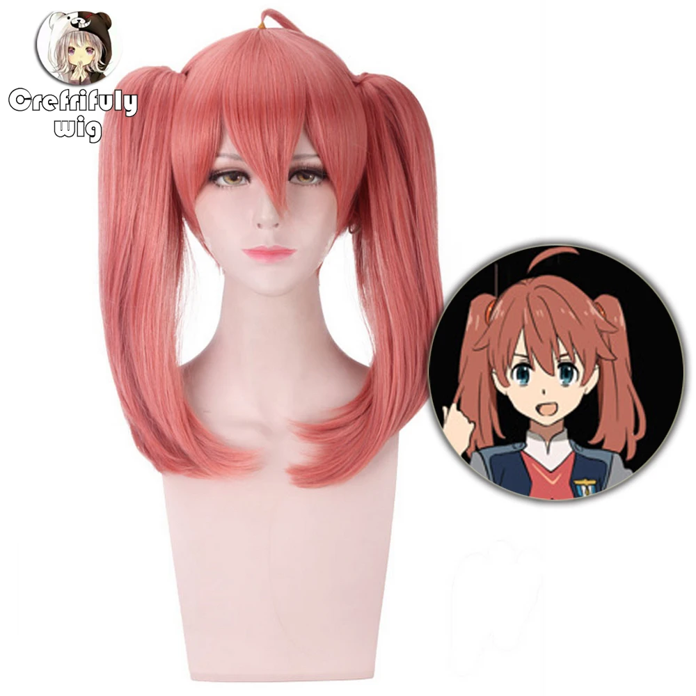 

2019 New Arrival DARLING in the FRANXX MIKU Pink Cosplay Wigs For Women Heat Resistant Synthetic Hair Costume Wig Perucas 40cm