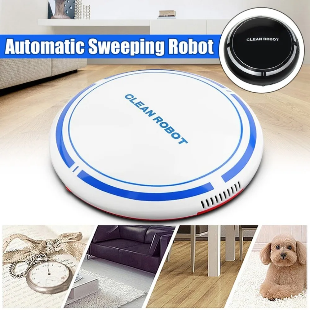 USB Rechargeable Smart Clean Robot Automatic Vacuum Floor Cleaner Sweeping Cleaner Household Low Noise Dust Collector
