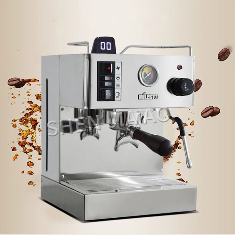 EM-18 Household Coffee Machine Italian Semi-Automatic Coffee Machine Stainless steel Espresso 9Bar machine 220V