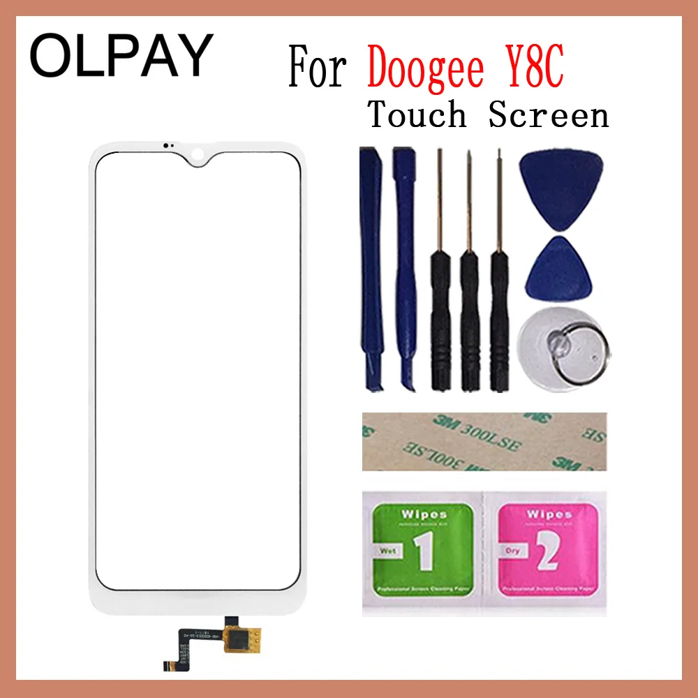 OLPAY 6,1 '' Новинка Для Doogee Y8 сенсорный экран дигитайзер для Doogee Y8C Сенсорная панель Сенсорный экран сенсор Переднее стекло инструменты