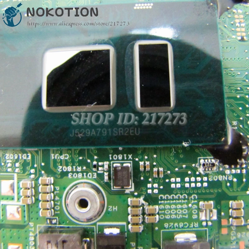 NOKOTION 448.06701.0011 ноутбук материнская плата для Lenovo Ideapad 500-14isk основная плата 14,0 дюймов SR2EU i3-6100U