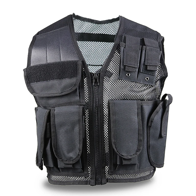 

New Tactical Vest Kit Safety Vests Adjustable with Storage Closing Pockets Fit for Military Style Elite Tactical Vests