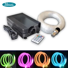 Maykit 45 Вт светодиодный Цвет Изменение звездное небо потолочное освещение оптическое волокно для 7*8 м кино; декорации с красный синий белый зеленый Orang