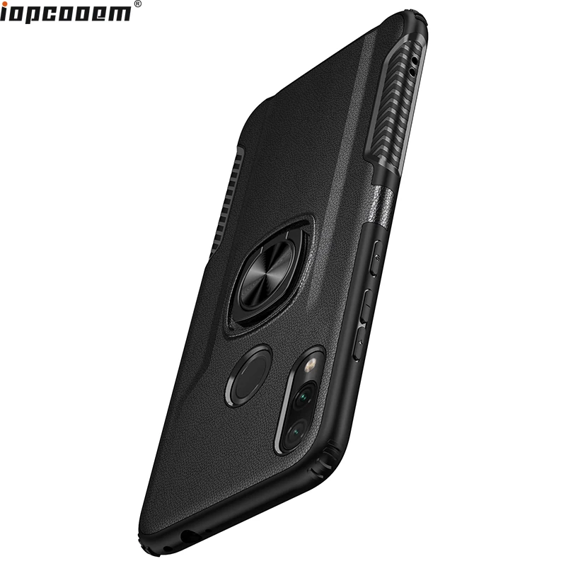 

Phone Case For Redmi Note 7 Case Finger Ring Magnetism Stand Shockproof Car stand Armor back cover For Xiaomi Redmi Note 7 Coque