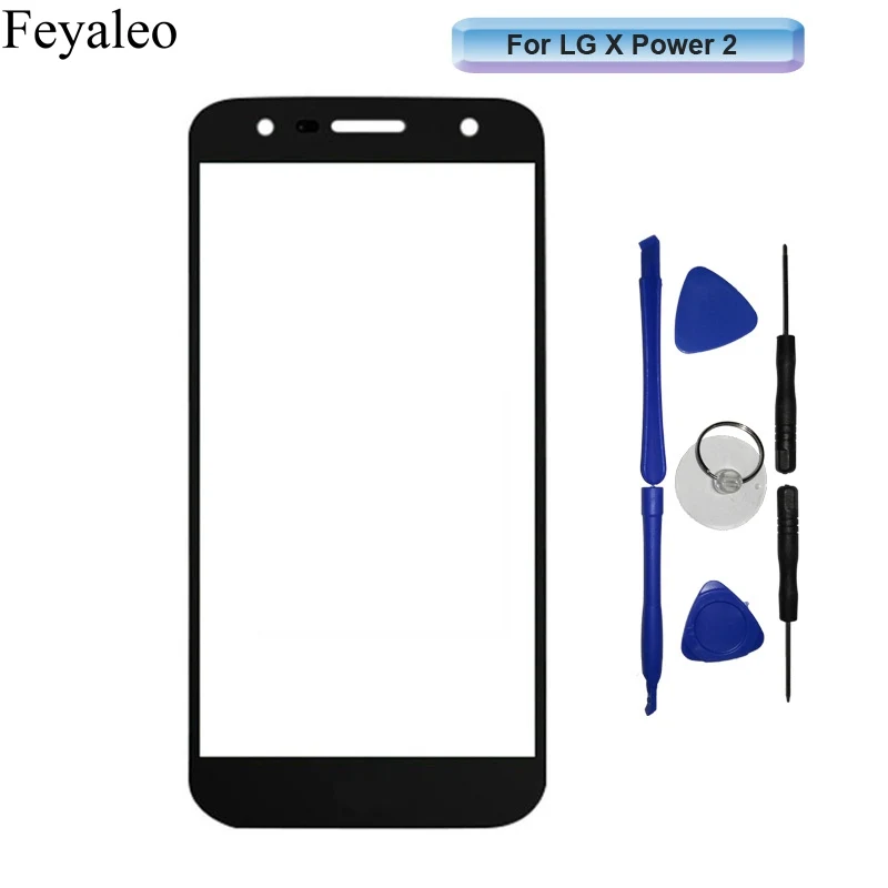 

5.5" Front Outer Glass Lens For LG X Power 2 M320G K10 Power X Charge Touch Panel Screen Digitizer Replacement Parts Toolkit
