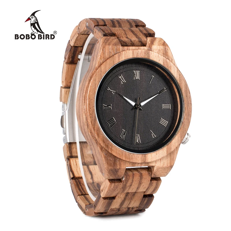 BOBO BIRD Mens Watches Luxury Brand Top Men Watch Relogio Masculino Wooden Wristwatches Timepieces W-M30 DROP SHIPPING