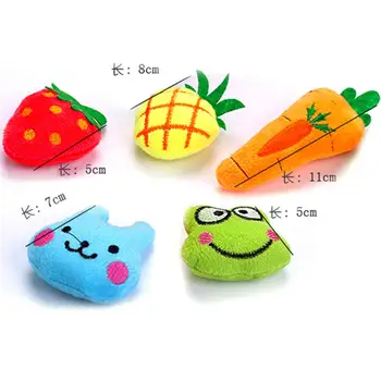 

Catnip Toy Plush Kitten Fruit Animal Shape Carrot Frog Toy Pet Playing Chew Catch Supplies Cat Kitten Play Toy​ Funny Cute Shape