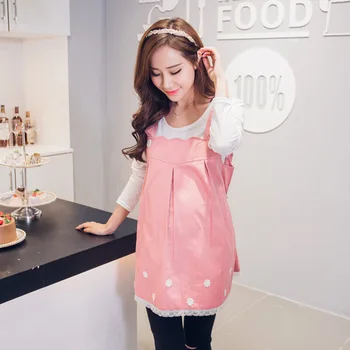 

Korean fashion metal radiation clothing pregnant women lace dress dress maternity dress