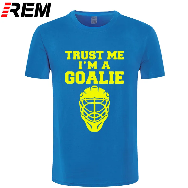Trust Me I'm A футболки «Вратари» для мужчин, хлопковая летняя модная футболка с коротким рукавом для мужчин, забавная футболка с изображением ледяного хоккея, подарок для игрока, брендовая одежда